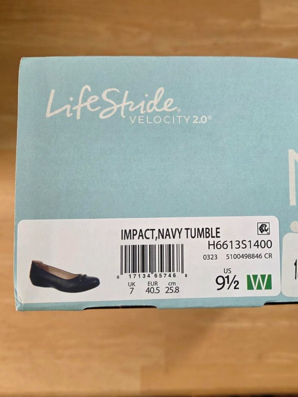 Lifestride Women's Impact, Navy Tumble Shoes - 9.5W - Picture 2 of 9